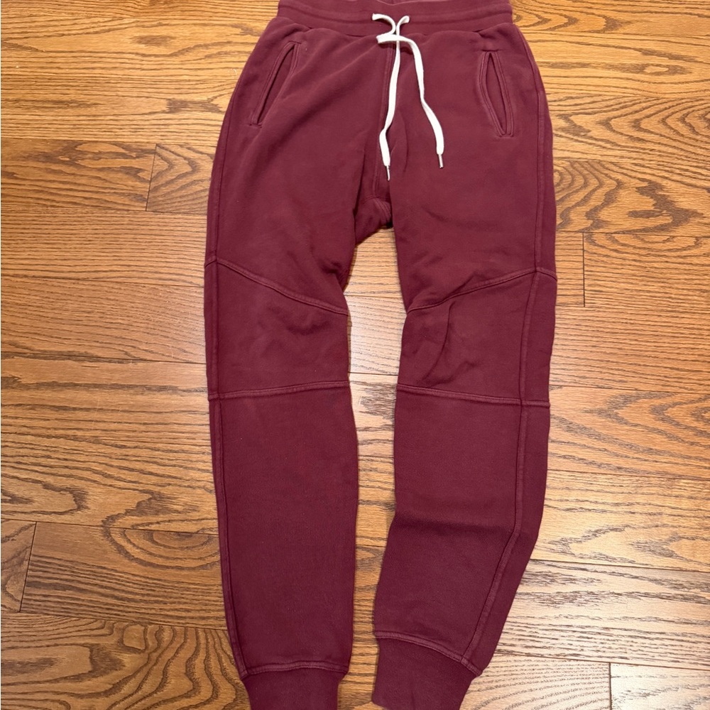 John Elliott Escobar Sweatpants - Maroon/Burgundy - Size 2 (Medium) - Used